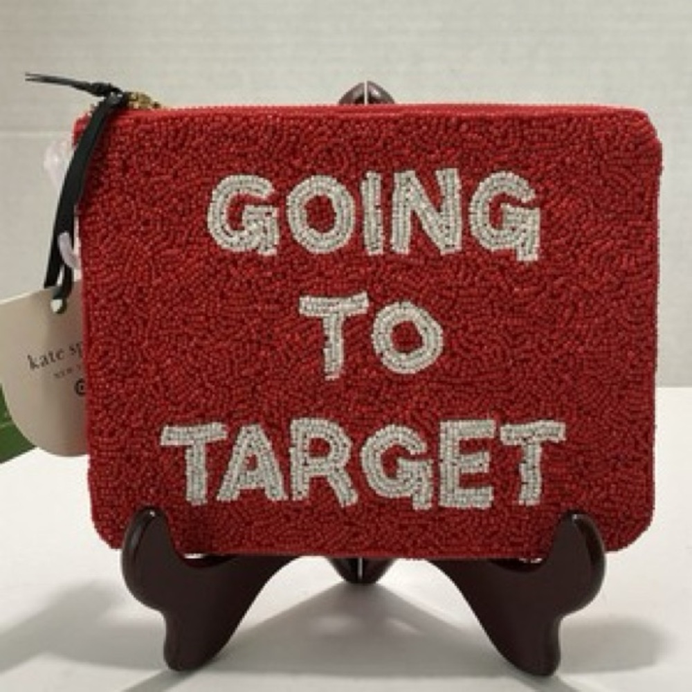 Kate Spade Red Beaded Clutch
